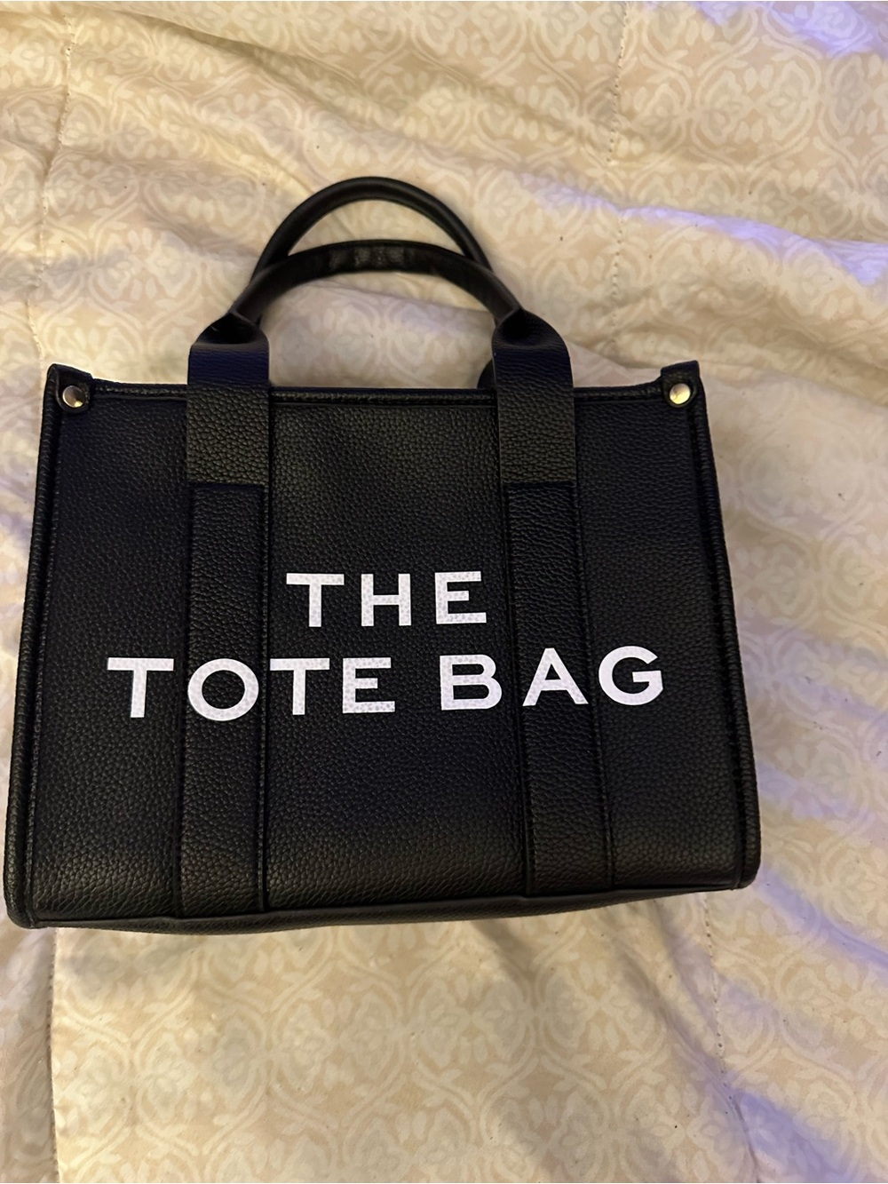 🔴 Black 'The Tote Bag' -Textured Tote
